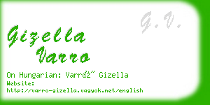 gizella varro business card